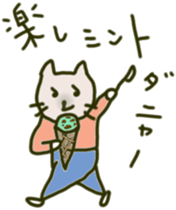 Daily conversation of interesting  cat sticker #10631591