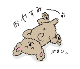 The pooh of Toy Poodle sticker #10631680