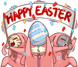 CatRabbit ; Happy Easter sticker #10631752