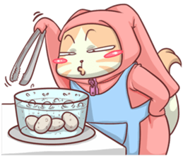 CatRabbit ; Happy Easter sticker #10631753