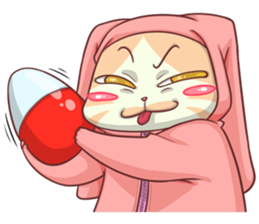 CatRabbit ; Happy Easter sticker #10631759