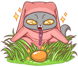 CatRabbit ; Happy Easter sticker #10631761
