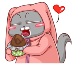 CatRabbit ; Happy Easter sticker #10631768