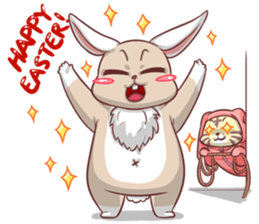 CatRabbit ; Happy Easter sticker #10631774