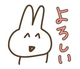 abe rabbit sticker #10632126