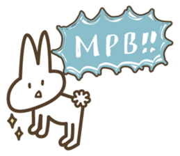 abe rabbit sticker #10632133