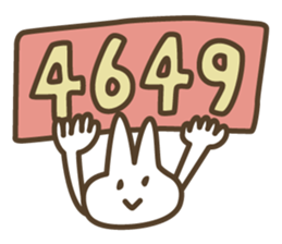 abe rabbit sticker #10632144