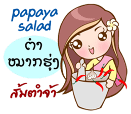 Thai-Laos girls sticker #10633117