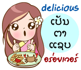 Thai-Laos girls sticker #10633118