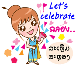 Thai-Laos girls sticker #10633134