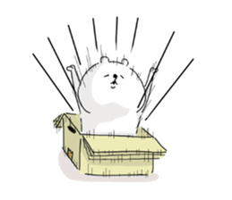 He is like a bear, too. 3 sticker #10633258