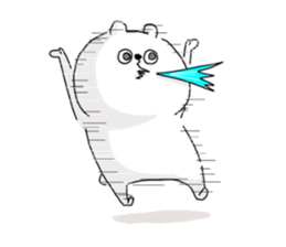 He is like a bear, too. 3 sticker #10633261