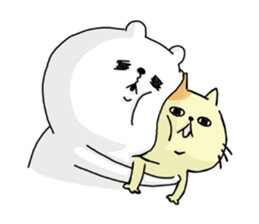 He is like a bear, too. 3 sticker #10633263