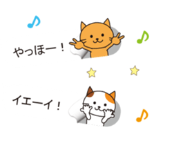 From the inside of a balloon, kitten sticker #10633588