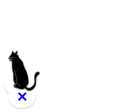 Cat's on the balloon sticker #10634662