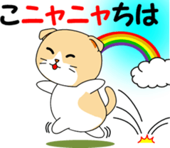 Meow words of Scottish Fold sticker #10634676