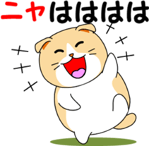 Meow words of Scottish Fold sticker #10634680