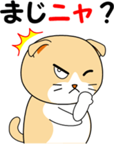 Meow words of Scottish Fold sticker #10634706