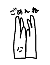 hands and face sticker #10635099