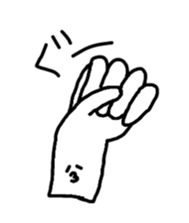 hands and face sticker #10635109