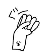 hands and face sticker #10635109