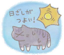 cat and weather sticker #10635393