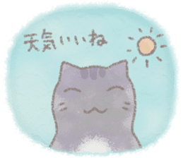 cat and weather sticker #10635399