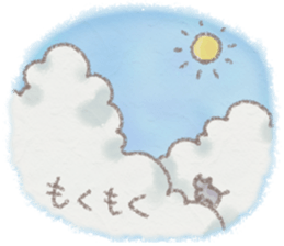 cat and weather sticker #10635403