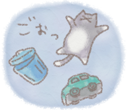 cat and weather sticker #10635407