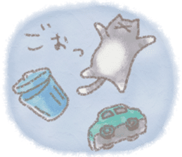 cat and weather sticker #10635407