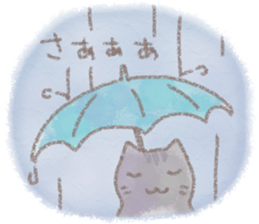 cat and weather sticker #10635409
