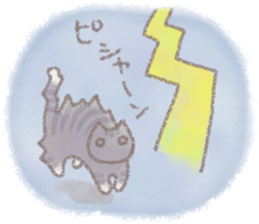 cat and weather sticker #10635412