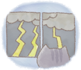 cat and weather sticker #10635413