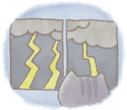 cat and weather sticker #10635413