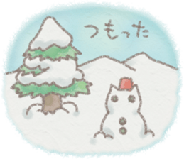 cat and weather sticker #10635415