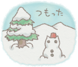 cat and weather sticker #10635415