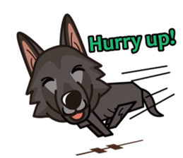 iinu - Belgian Shepherd Dog Groenendael sticker #10635673