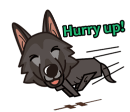 iinu - Belgian Shepherd Dog Groenendael sticker #10635673