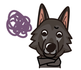 iinu - Belgian Shepherd Dog Groenendael sticker #10635674