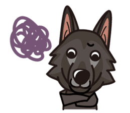 iinu - Belgian Shepherd Dog Groenendael sticker #10635674