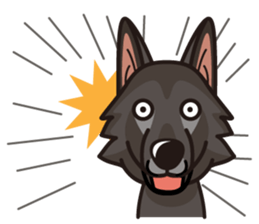 iinu - Belgian Shepherd Dog Groenendael sticker #10635675