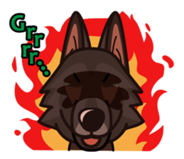 iinu - Belgian Shepherd Dog Groenendael sticker #10635676