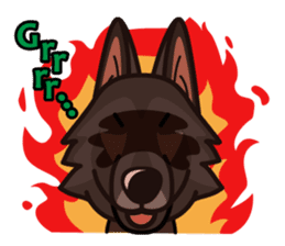 iinu - Belgian Shepherd Dog Groenendael sticker #10635676