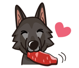 iinu - Belgian Shepherd Dog Groenendael sticker #10635677