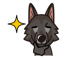 iinu - Belgian Shepherd Dog Groenendael sticker #10635678