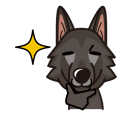 iinu - Belgian Shepherd Dog Groenendael sticker #10635678