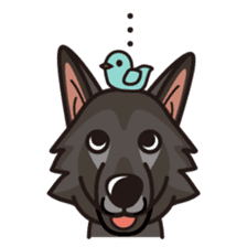 iinu - Belgian Shepherd Dog Groenendael sticker #10635679