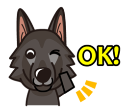 iinu - Belgian Shepherd Dog Groenendael sticker #10635680