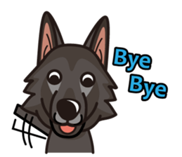 iinu - Belgian Shepherd Dog Groenendael sticker #10635682