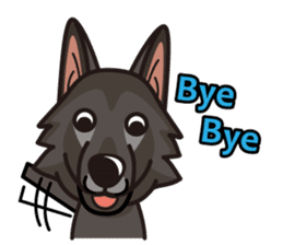 iinu - Belgian Shepherd Dog Groenendael sticker #10635682